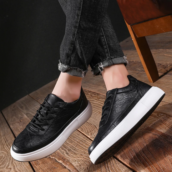 2022 Classic Oxfords Leather Men's Shoes Lace Up Breathable Formal Office for Man Big Size 39-44 Flats Casual Shoes Men *