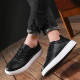 2022 Classic Oxfords Leather Men's Shoes Lace Up Breathable Formal Office for Man Big Size 39-44 Flats Casual Shoes Men *